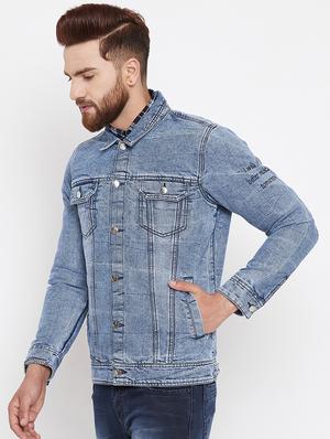 blue denim jacket - 15676061 - Standard Image - 3