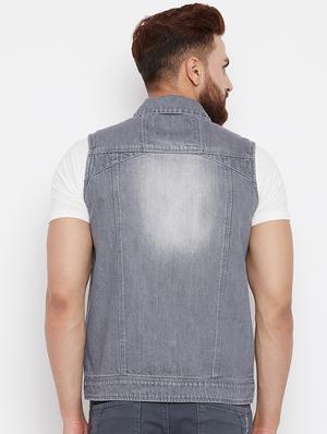 grey denim jacket - 15676067 - Standard Image - 3