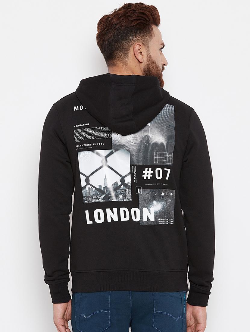 black printed sweatshirt - 15676126 - Zoom Image - 3