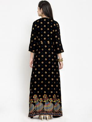 Layered printed gotta work kurta - 15676226 - Standard Image - 3