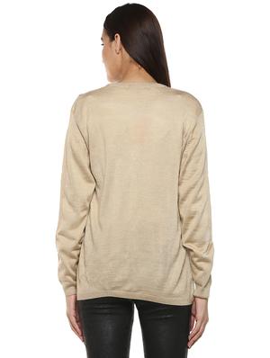 ribbed edge woolen cardigan - 15677193 - Standard Image - 3