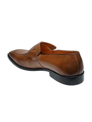 brown leather formal slip ons - 15677666 - Standard Image - 3