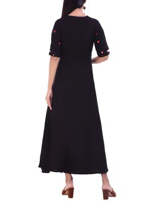 A-line mirror work kurta - 15678758 - Standard Image - 3