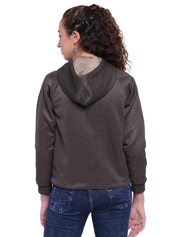 draw-string waist hooded jacket - 15679698 - Zoom Image - 3