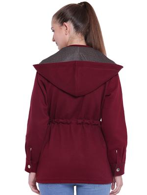 drawstring waist hooded parka jacket - 15679710 - Standard Image - 3