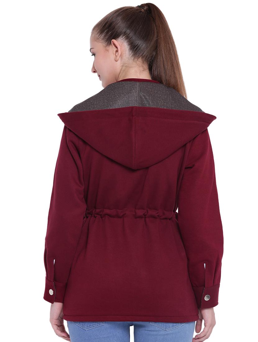 drawstring waist hooded parka jacket - 15679710 - Zoom Image - 3