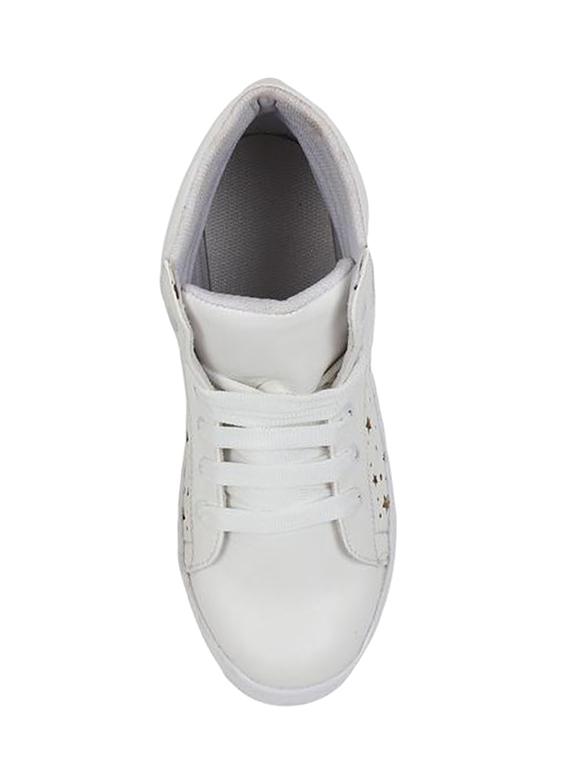 white lace-up sneakers - 15679805 - Zoom Image - 3