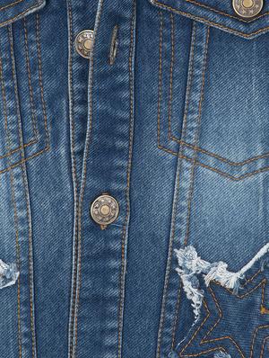 blue cotton blend jacket - 15680786 - Standard Image - 3