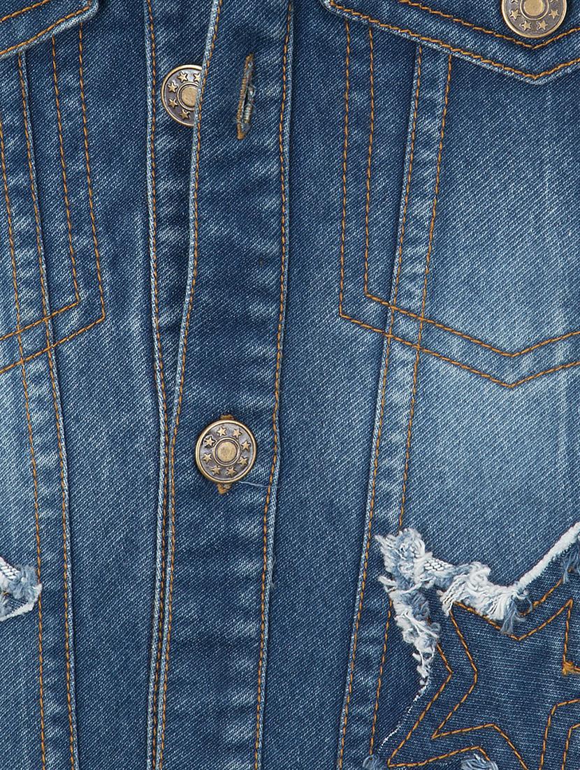 blue cotton blend jacket - 15680786 - Zoom Image - 3