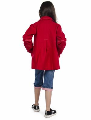 red wool trench coat - 15680793 - Standard Image - 3