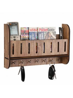 sehaz artworks balcony-wt-keyholder wooden key holder (7 hooks) - 15680841 - Standard Image - 3