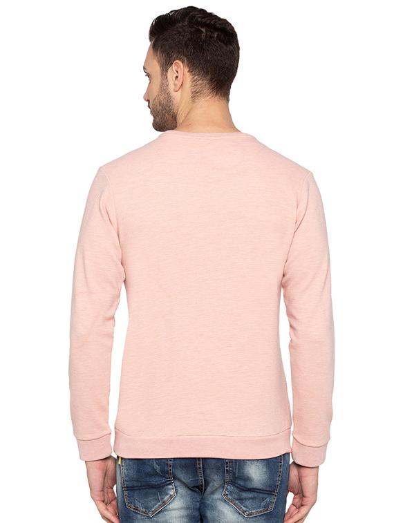 pink cotton front print sweatshirt - 15691540 - Zoom Image - 3