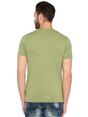 green cotton chest print t-shirt - 15691663 - Standard Image - 3
