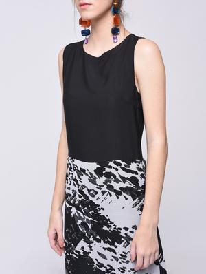 sleeveless abstract print maxi dress - 15692000 - Standard Image - 3