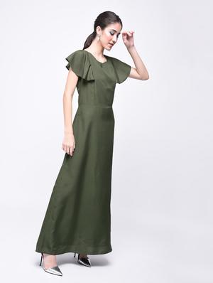 flutter sleeved maxi dress - 15692004 - Standard Image - 3