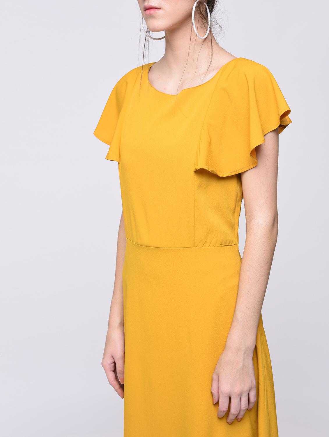 flutter sleeved maxi dress - 15692005 - Zoom Image - 3