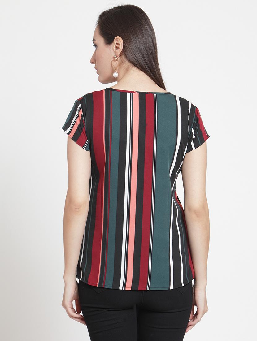 striped cap sleeved top - 15692805 - Zoom Image - 3