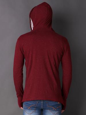 maroon cotton shrug - 15693211 - Standard Image - 3