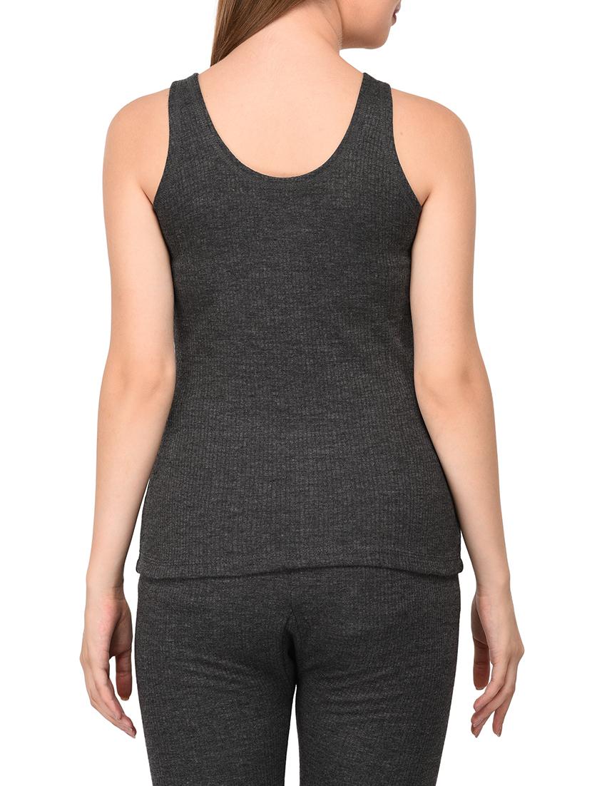scoop neck woolen thermal top - 15695988 - Zoom Image - 3
