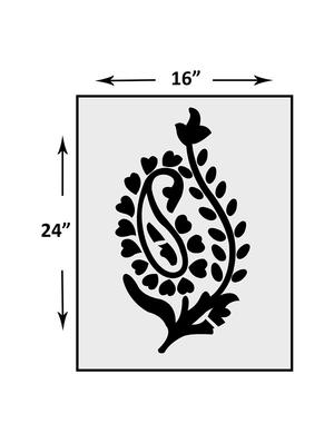 kayra decor reusable diy wall stencil painting for home decor (pvc, 16inch x 24 inch) - 15696448 - Standard Image - 3