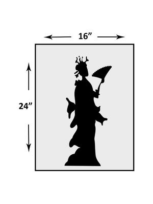 kayra decor reusable diy wall stencil painting for home decor (pvc, 16inch x 24 inch) - 15696534 - Standard Image - 3