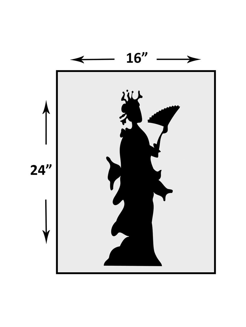 kayra decor reusable diy wall stencil painting for home decor (pvc, 16inch x 24 inch) - 15696534 - Zoom Image - 3