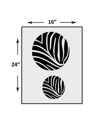 kayra decor reusable diy wall stencil painting for home decor (pvc, 16inch x 24 inch) - 15696540 - Standard Image - 3