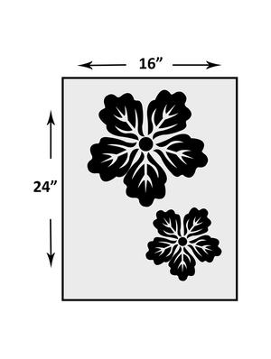 kayra decor reusable diy wall stencil painting for home decor (pvc, 16inch x 24 inch) - 15696571 - Standard Image - 3