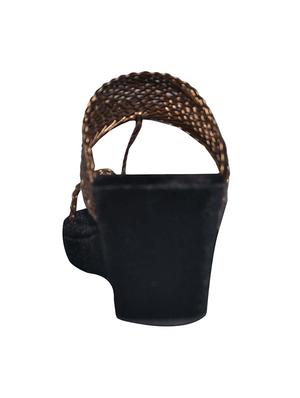 brown one toe wedges - 15698613 - Standard Image - 3