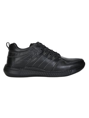 black leather lace up shoes - 15700332 - Standard Image - 3