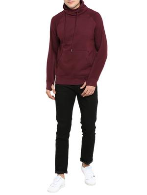 maroon cotton sweatshirt - 15700337 - Standard Image - 3