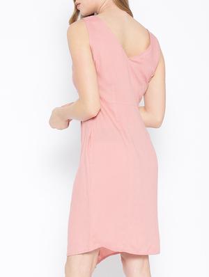 front overlap button detail dress - 15701116 - Standard Image - 3
