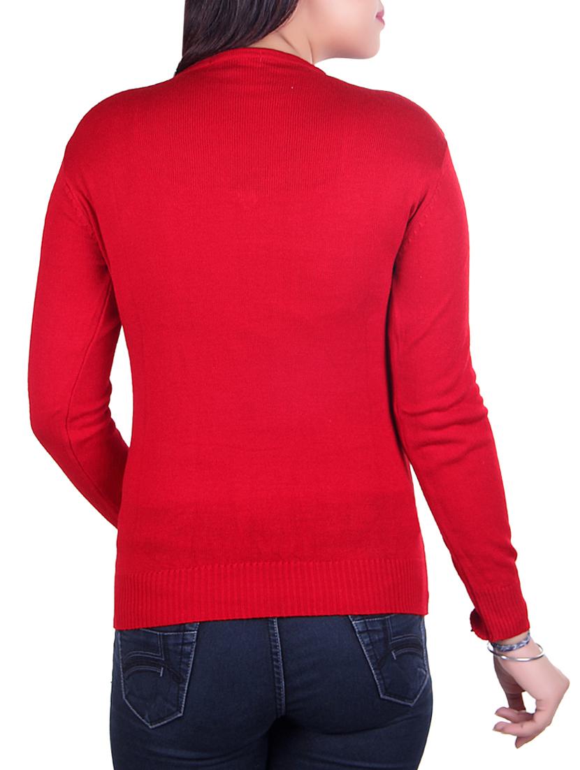 v-neck knitted pullover - 15701862 - Zoom Image - 3