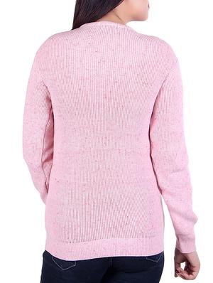 Solid ribbed pullover - 15701870 - Standard Image - 3
