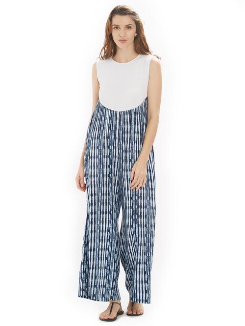 shibori print full leg jumpsuit - 15704588 - Standard Image - 1