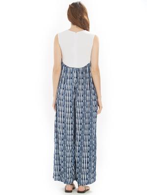 shibori print full leg jumpsuit - 15704588 - Standard Image - 3