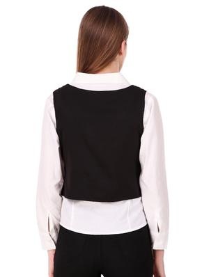 criss cross lace up closure jacket - 15704719 - Standard Image - 3