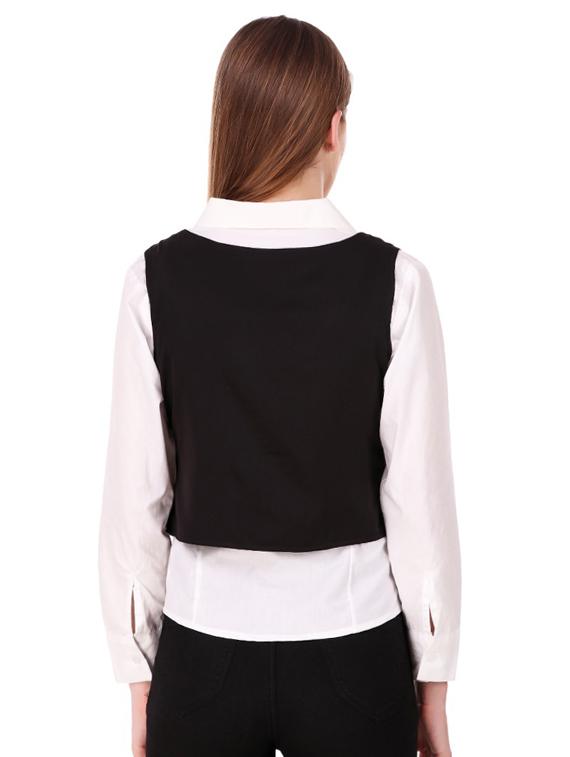 criss cross lace up closure jacket - 15704719 - Zoom Image - 3