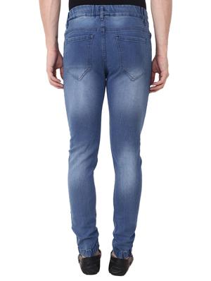 dark blue denim joggers - 15705564 - Standard Image - 3