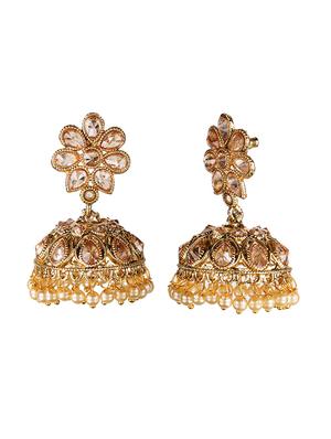 gold plated drop earring - 15706255 - Standard Image - 3