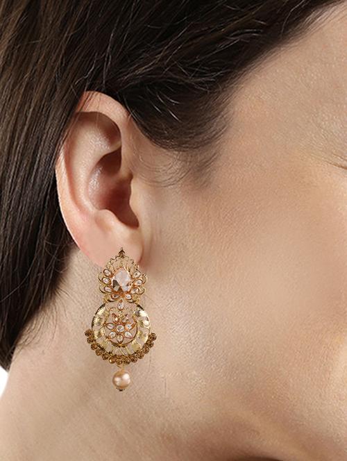 gold tone drop earrings - 15706257 - Standard Image - 1