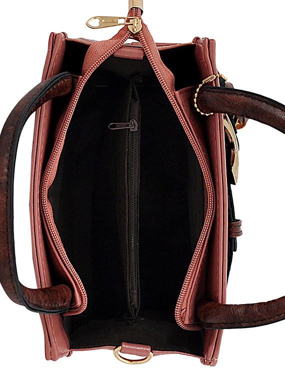 pink leatherette (pu) regular sling bag - 15707055 - Zoom Image - 3