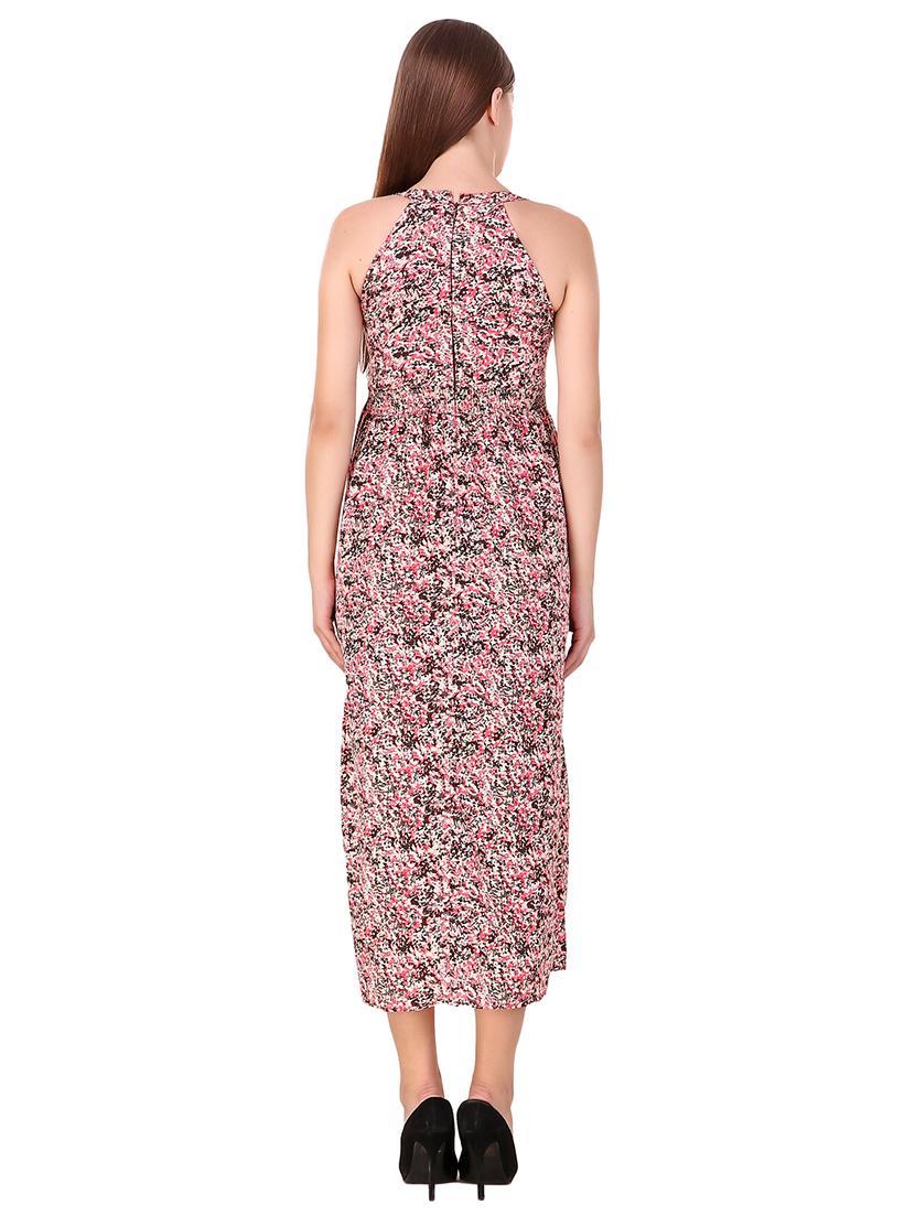 high slit halter neck dress - 15707203 - Zoom Image - 3