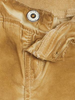gold cotton casual trouser - 15708296 - Standard Image - 3