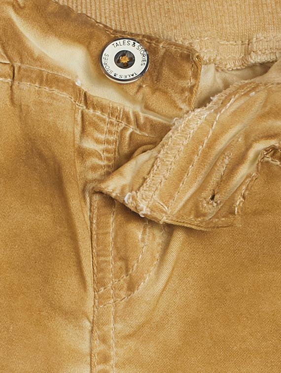 gold cotton casual trouser - 15708296 - Zoom Image - 3