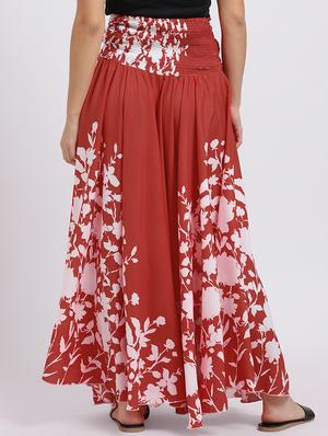 Floral high rise flared palazzo - 15708388 - Standard Image - 3