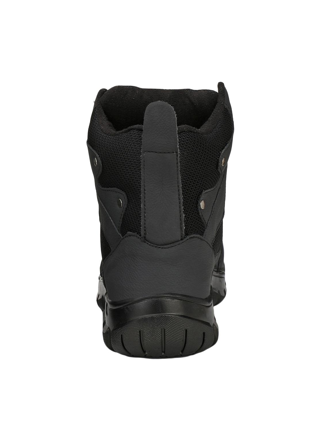black leather high ankle boots - 15709009 - Zoom Image - 3