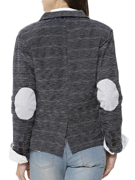 elbow patch button detail blazer - 15709611 - Zoom Image - 3