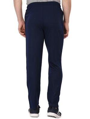 navy blue fleece full length track pant - 15711019 - Standard Image - 3