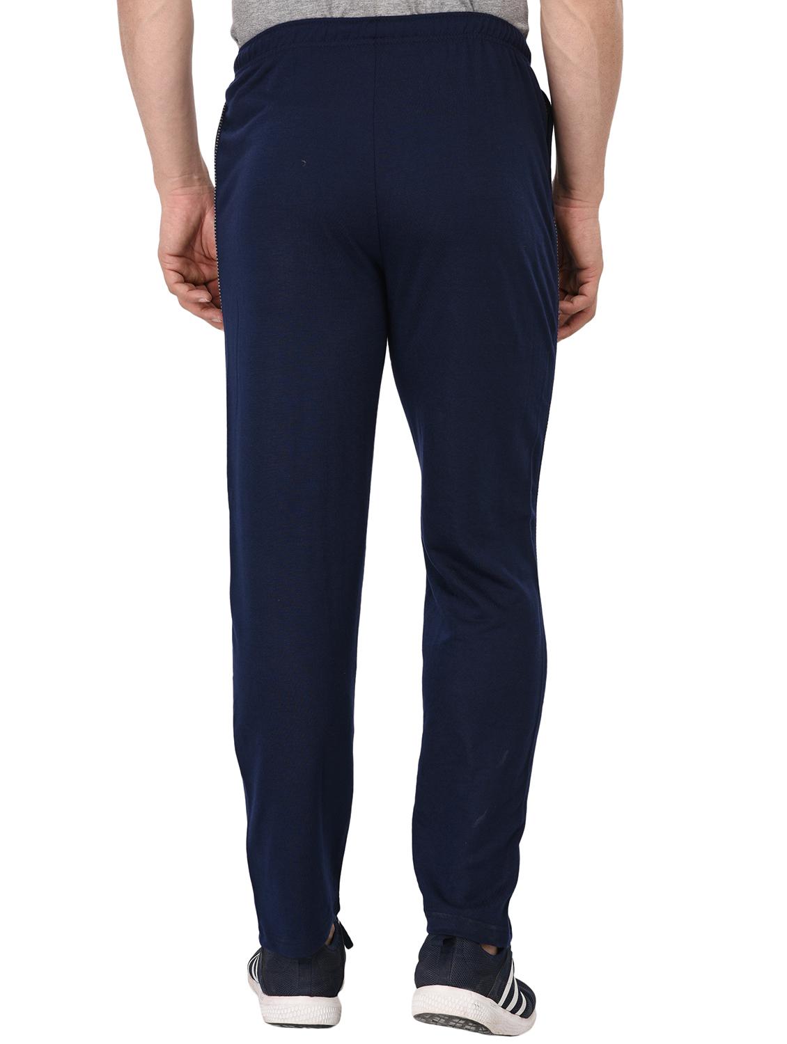 navy blue fleece full length track pant - 15711019 - Zoom Image - 3